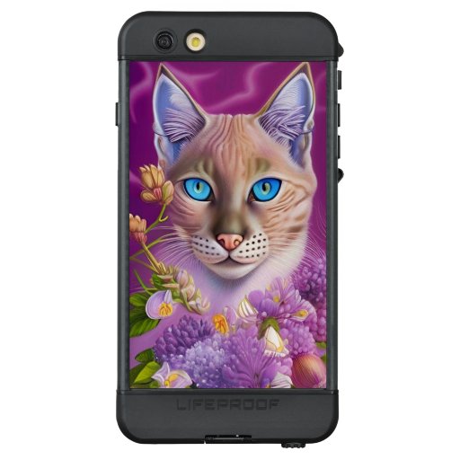 Lilac Lynx point Siamese cat in purple   LifeProof NÜÜD iPhone 6s Plus Case