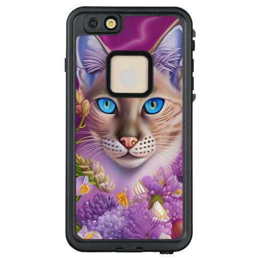 Lilac Lynx point Siamese cat in purple  LifeProof FRĒ iPhone 6/6s Plus Case