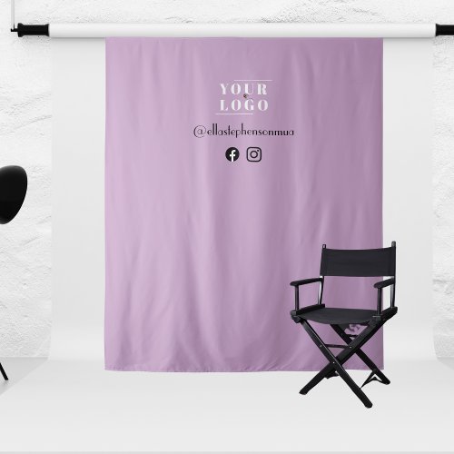 Lilac Make up MUA Logo Social Media Photo Backdrop