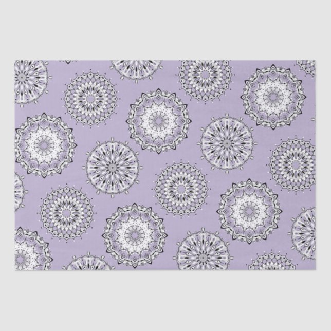 Lilac Mandalas Tissue Paper (Front)