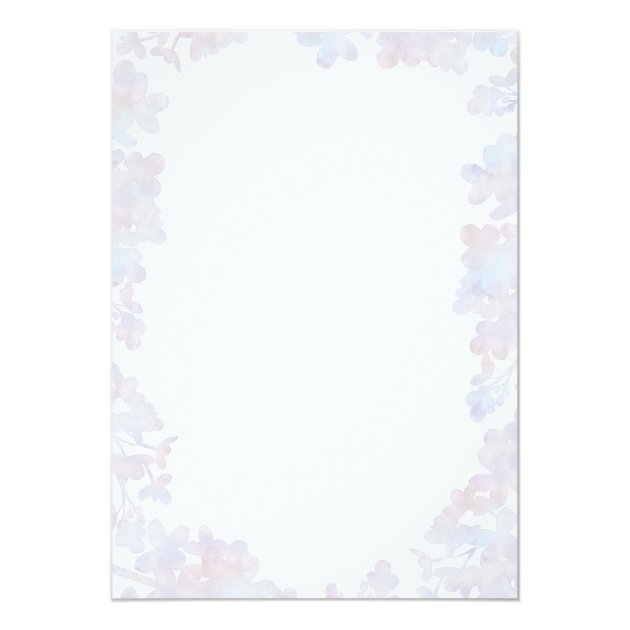 Lilac Mason Jar | Floral Watercolor Rustic Wedding Invitation