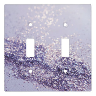 Lilac Mermaid Magic Glitter #1 Light Switch Cover