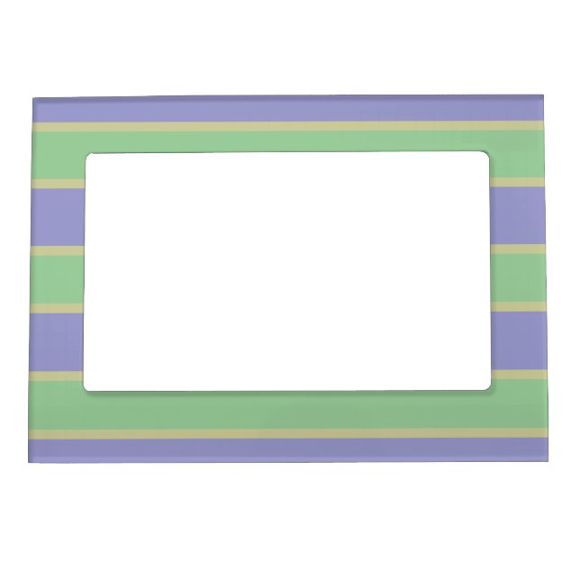 Lilac / Mint Stripes picture frame (Front)