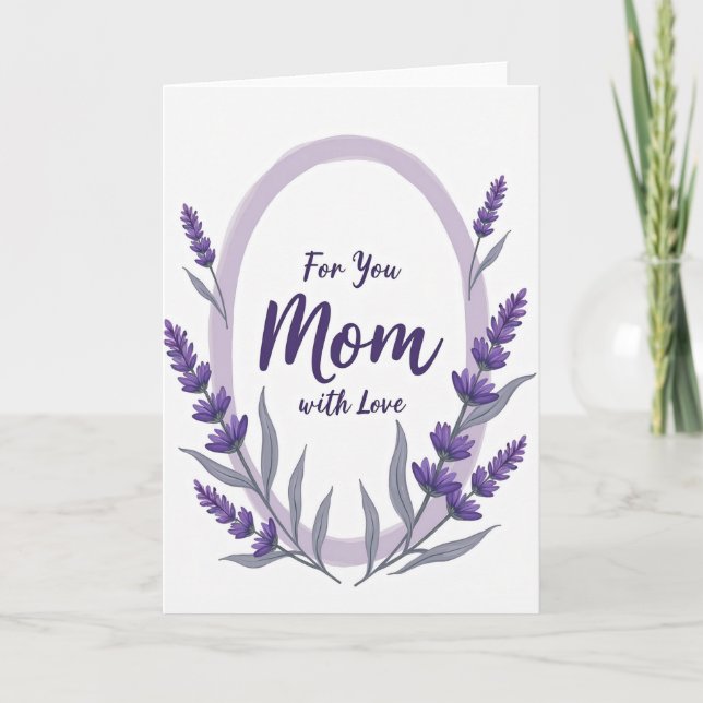 Lilac Mom Floral Love Card (Front)