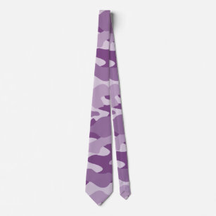 Lilac Monocolor Camo Neck Tie