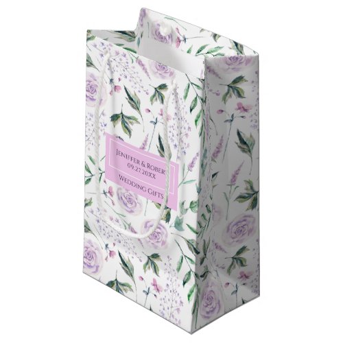 Lilac_mood flowers pattern small gift bag