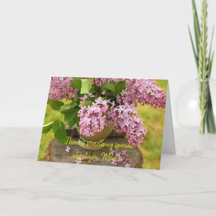 Lilac Mothers Day Card Zazzle