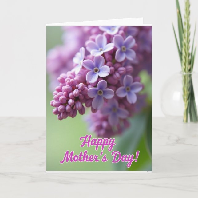 Lilac Mothers Day Card (Front)