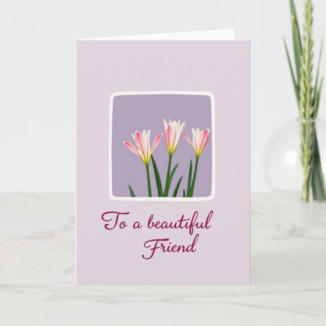 Lilac Mothers Day Friend Card (Front)