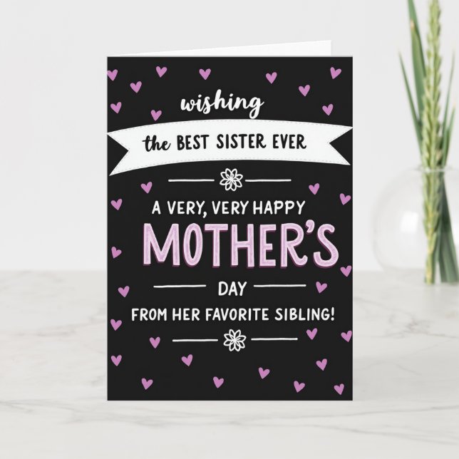 Lilac Mothers Day Script Card (Front)