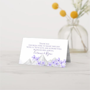 Lilac Mountain Seating Cards