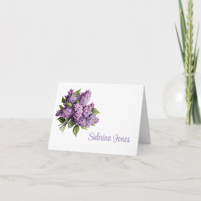 Lilac  note card (Front)