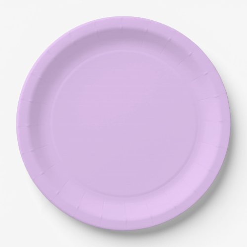 Lilac pastel lilac solid color paper plates