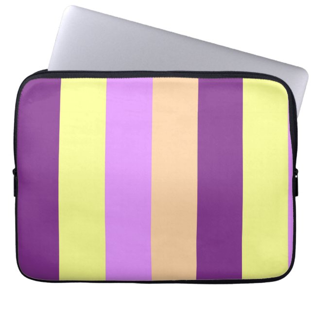 Lilac Pasture Laptop Sleeve (Front)