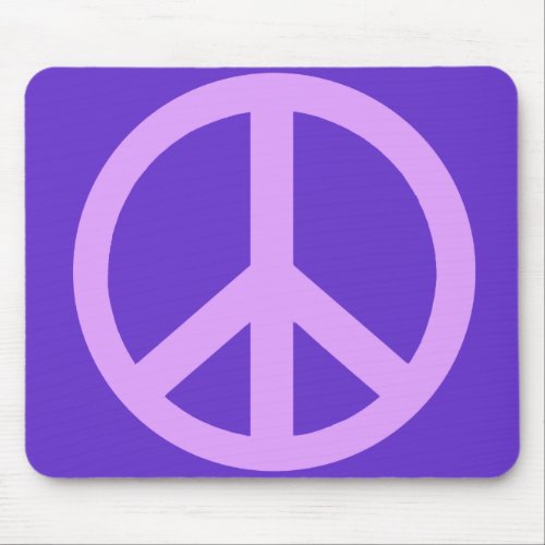 Lilac Peace Sign Products Mouse Pad