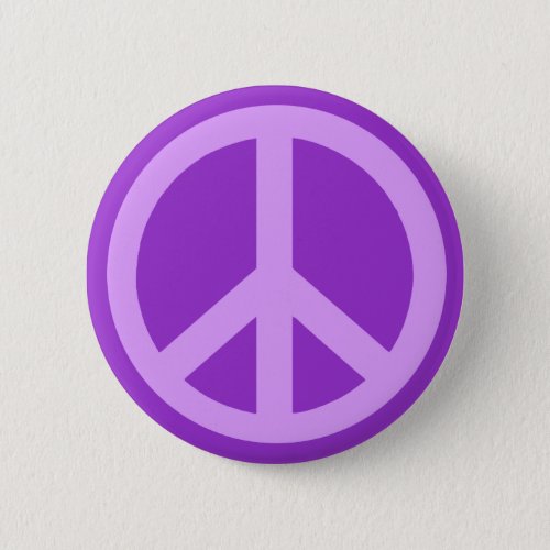 Lilac Peace Sign Products Pinback Button