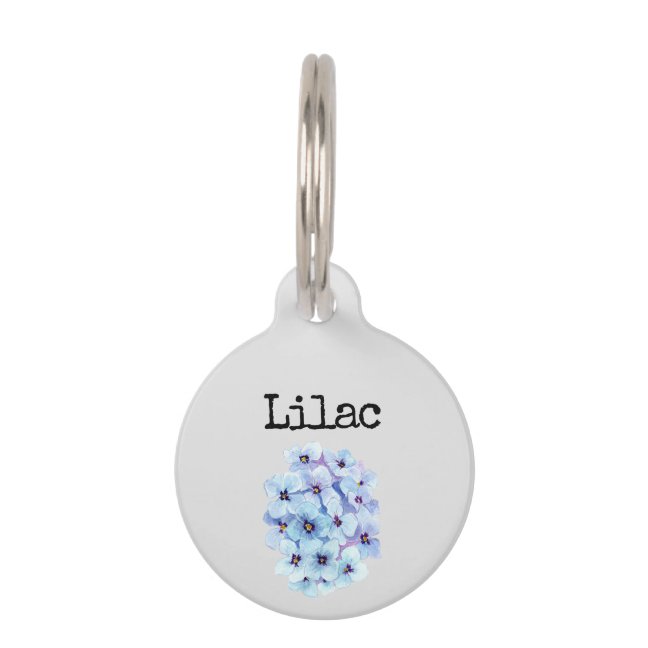 Lilac Pet ID Tag