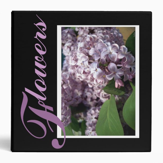 Lilac Photo Albums Binder (Front)