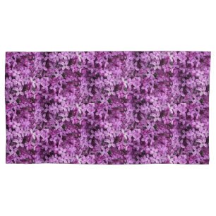 Lilac Photo Tiled Half Drop Pillow Case