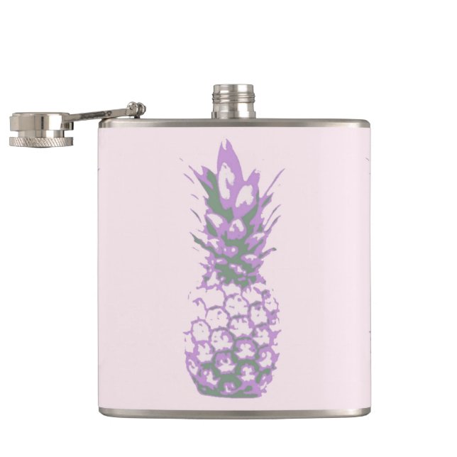 Lilac pineapple flask (Opened)