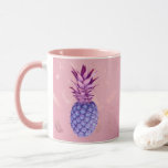 Lilac Pink Glitter Pineapple   Mug
