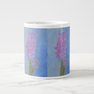 Lilac Pink Hyacinth Flower Giant Coffee Mug
