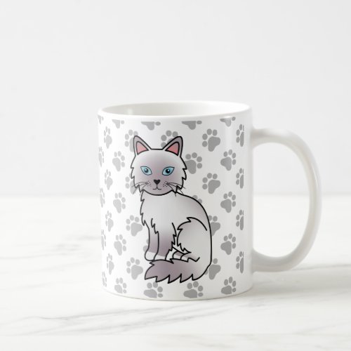 Lilac Point Birman  Ragdoll Cute Cat  Paws Coffee Mug