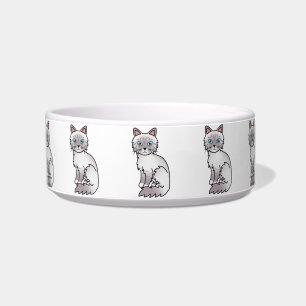 Lilac Point Tabby Birman / Ragdoll Cat Bowl