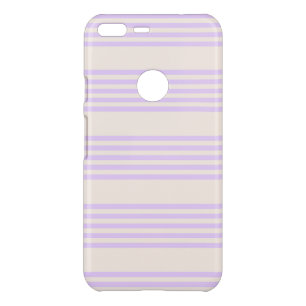 Lilac purple and beige five stripes pattern uncommon google pixel XL case