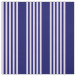 Lilac purple and navy blue five stripes pattern fabric