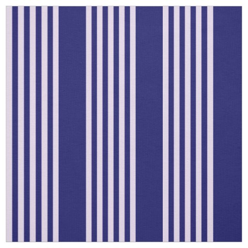 Lilac purple and navy blue five stripes pattern fabric