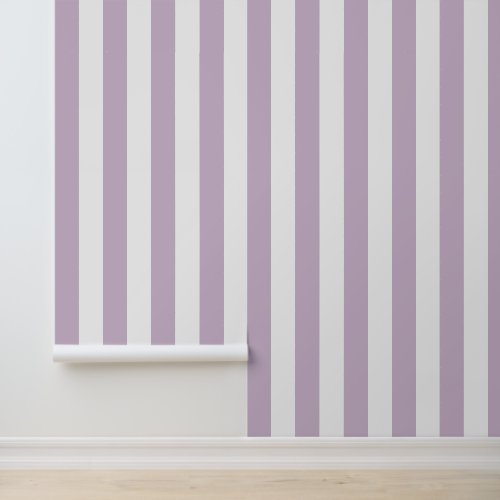Lilac Purple and White Bold Vertical Stripes Wallpaper Lilac Purple and White Bold Vertical Stripes Wallpaper