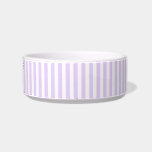 Lilac purple and white candy stripes bowl<br><div class="desc">Lilac purple and white candy stripes</div>
