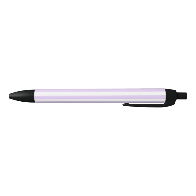Lilac purple and white candy stripes pen (Bottom)