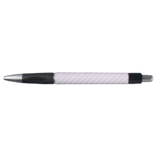 Lilac purple and white five stripes pattern pen