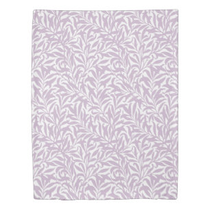 Lilac Purple and White Willow Bough Duvet Cover