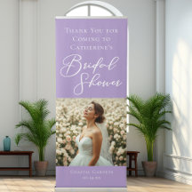 Lilac Purple Bridal Shower Custom Photo