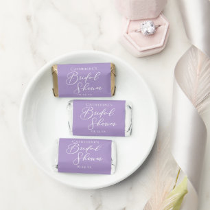 Lilac Purple Bridal Shower Personalized Hershey's Miniatures