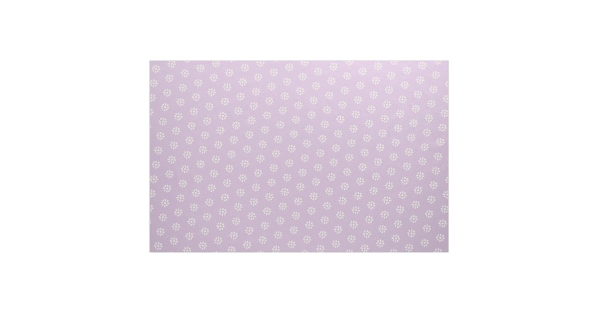 Lilac Purple Flowers Boho Aesthetic Pattern Fabric | Zazzle