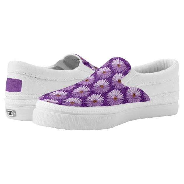 purple slip ons