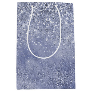 Lilac Purple Glitter Glitz sparkle glam Medium Gift Bag