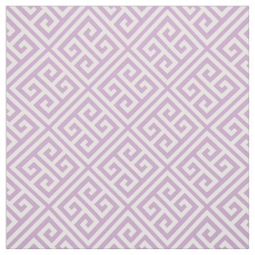 Lilac Purple Greek Key Fabric