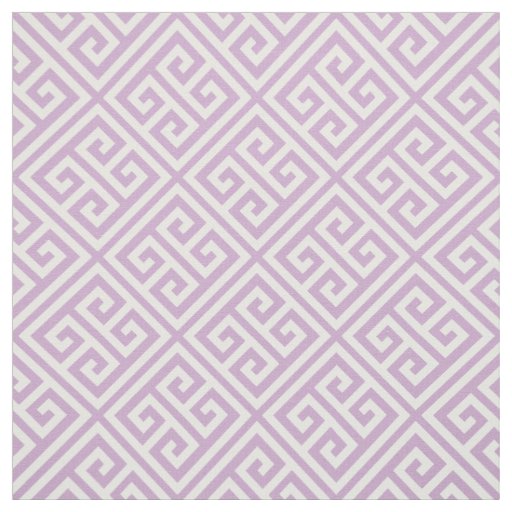 Lilac Purple Greek Key Fabric