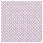 Lilac Purple Greek Key Pattern Fabric