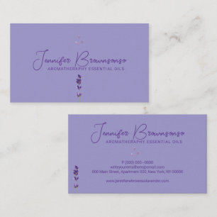 Lilac Purple Lavender Business Card