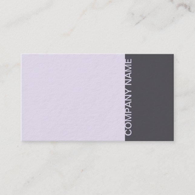 Lilac Purple Modern Business Card (Front)