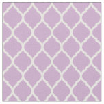 Lilac Purple Moroccan Quatrefoil Fabric