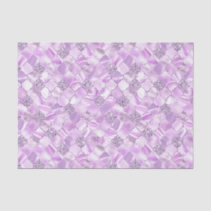 Lilac Purple Moroccan Quatrefoil Pattern Tissue Paper
