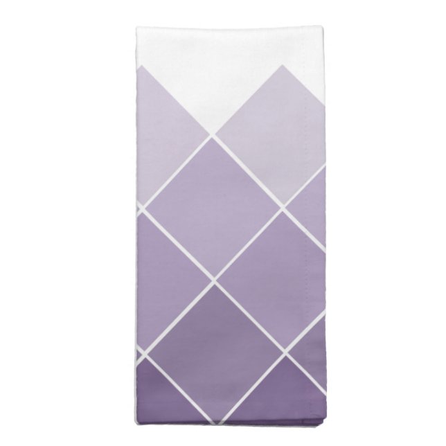 Lilac Purple Ombre Wedding Napkin (Folded)
