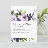 LILAC PURPLE ROSE FLORAL WATERCOLOR BUNCH WEDDING (Standing Front)